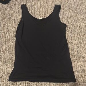 Women's Black Sleeveless Tank Top Nylon